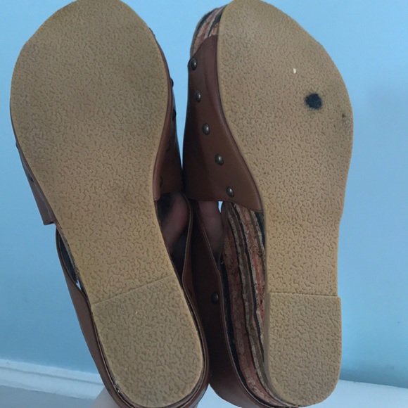 Ruff Hewn brown cork wedge sandal, size 8.5 - Picture 11 of 11